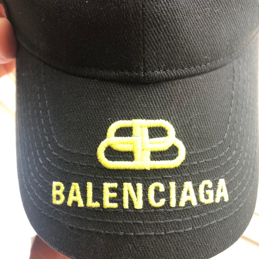 Authentic Balenciaga Unisex Black Baseball Hat - Picture 9 of 16